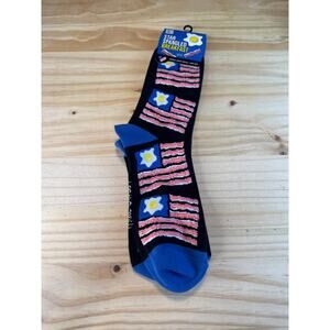 USA Patriotic Socks Unisex Crew One Size Flag Americana By Locals Only NEW Gift